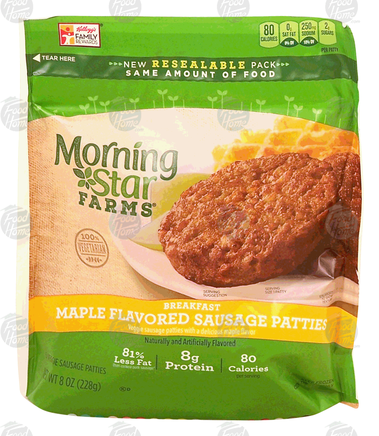 Morningstar Farms  breakfast veggie sausage patties, maple flavored Full-Size Picture